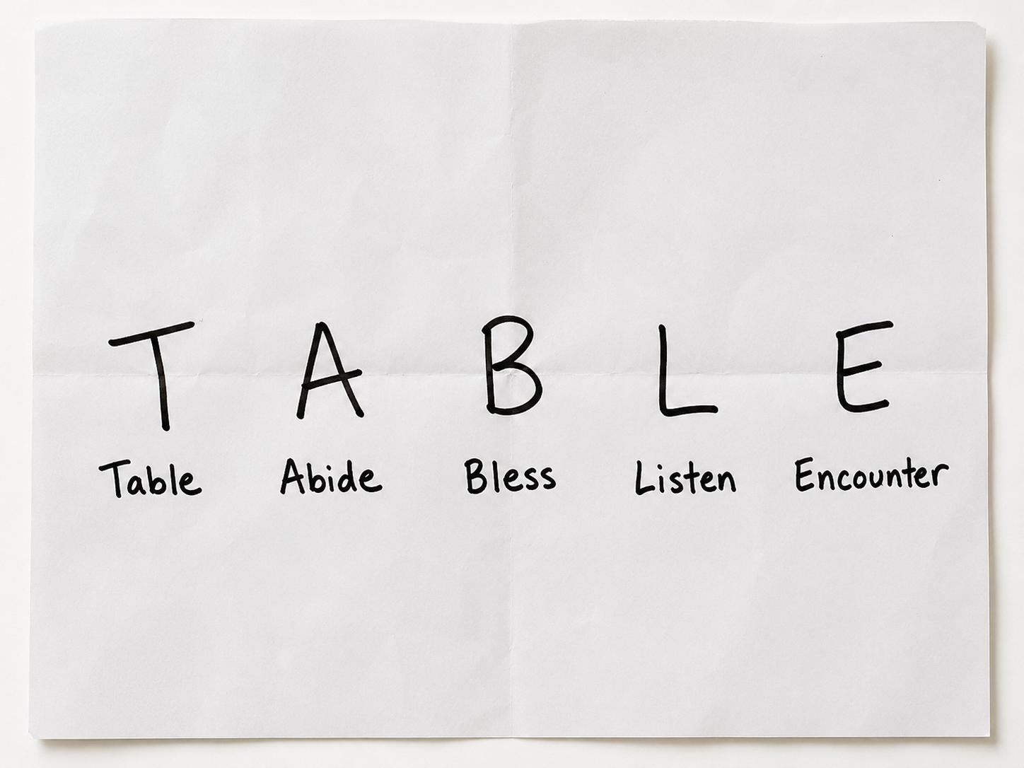Table — Part 1: Eat With Three People a Week