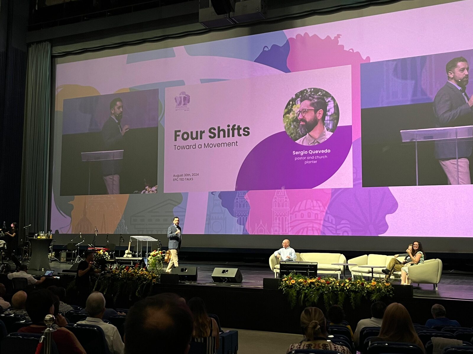 Sergio Quevedo speaking at the EPC TED Talks conference